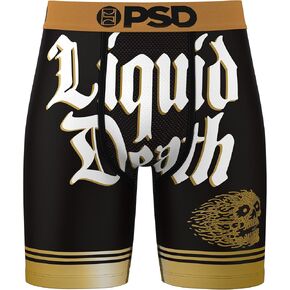 PSD Men's Liquid Death Boxer Briefs - Breathable and Supportive Men's Underwear with Moisture-Wicking Fabric