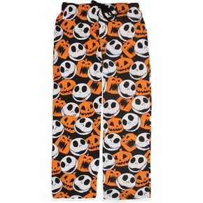 The Nightmare قبل عيد الميلاد الكبار Jack Skellington و Jack O Lantern Lounge Pajama Pants (X-Large)
