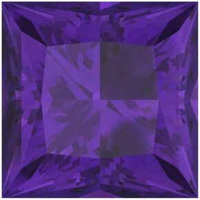 0.25 to 3 ct Princess Cut VVS1 Natural Purple Amethyst February Birthstone