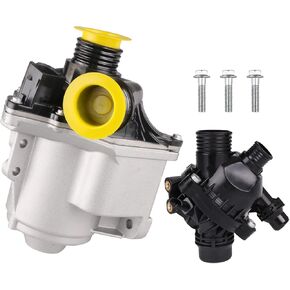 Electric Engine Water Pump Compatible with B-M-W E60 E61 E82 E88 E90 F01 640i 535i 740i 740Li 135i 335i 335is 335xi 535xi 135is X1 X3 X4 X5 X6 Z4 3.0L L6 Replaces# 11517563659, 11517588885