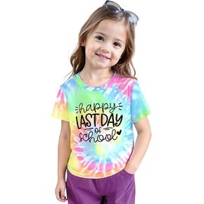 Last Day of School Shirt Kids Boys Girls Graduation Shirts Schools Out for Summer Shirt Holiday Tee 3-10 Year