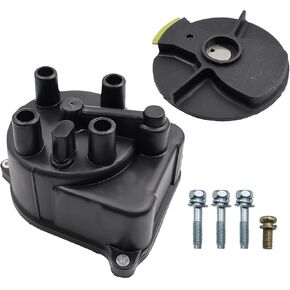 SMMS Distributor Cap Rotor Head Ignition System Kit for Honda, for Accord, for Civic, for Acura, 1994-2002, with 4 Bolts & 3 Washers, Replaces OE: 30103P08003 + 30102P54006