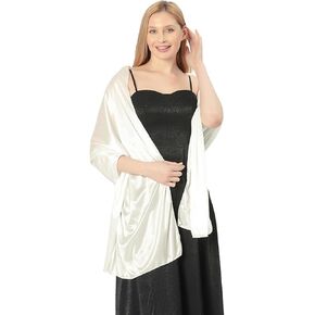 Women Silky Satin Shawls And Wraps For Evening Dresses Lightweight Long Wrap Stole For Bridal Wedding Prom Party