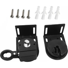 Cordless Crank Kits are Replacement Parts for Sunshade Curtains Universal for Outdoor/Indoor sunshades Compatible,Cordless System with Coolaroo External Roller Blind Cordless Bracket Black