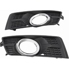 HECASA Pair Fog Light Bezel Compatible with 2010-2016 Cadillac SRX Replacement for GM1038125 GM1039125 25778388 25778389 Fog Lamp Cover Trim - Driver&Passenger Side