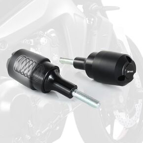 Xitomer Motorcycle Spring Frame Sliders Compatible with CB500X CB500F CB400X NX500 2024 CB500 Hornet Frame Sliders Crash Protectors Crash Pad (Black)
