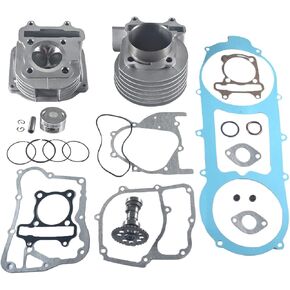 60mm Big Bore Cylinder Kit 164cc Metal Direct fit for GY6 125cc 150cc 152QMI 157QMJ Engine Scooter, ATV, Quad Moped