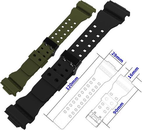 16mm× 29mm Resin Watch Band Compatible for Casio G-shock 10536683 GA-700UC GA-700 Strap Wirstband accessories replacement for Men and Women in Saudi Arabia