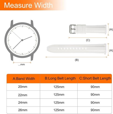 Harfington Silicone Watch Bands Soft Quick Frefor in Kuwait