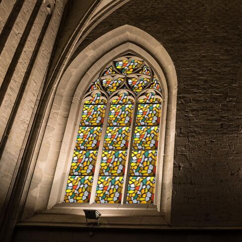 CottonColors Stained Glass Window Film - 35"x78", Decorative Privacy Film, Heat Blocking, Static Clings, Suncatcher Window Clings in Saudi Arabia