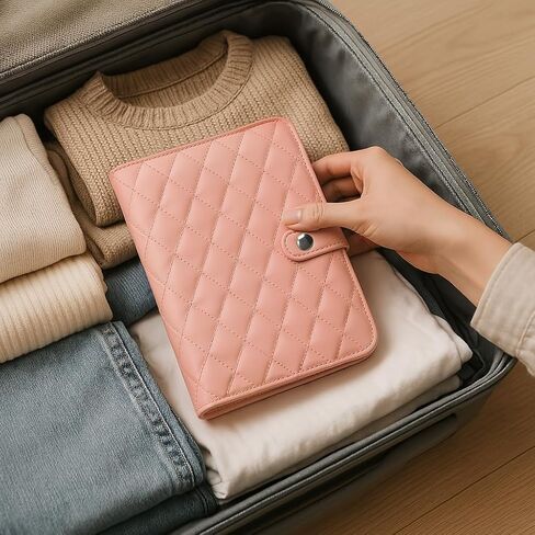 سفر مجوهرات منظم الحالات كتاب منظم المجوهرات مع أكياس سحاب مخملية شفافة للحلقات ، القلادات ، الأقراط ، هدية للنساء عيد الميلاد ، عيد ميلاد ، أساسيات السفر ， كريم أبيض in Kuwait