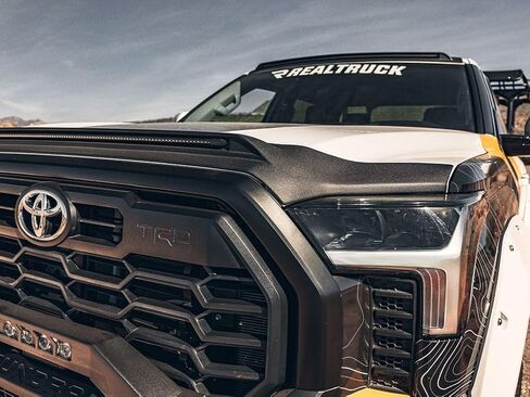 Husky Liners Aeroskin Lightshield PRO | Fits 2024-2025 Toyota Land Cruiser | Low Profile Deflector/Bug Shield 1 pc.Black | 2820232 in Saudi Arabia