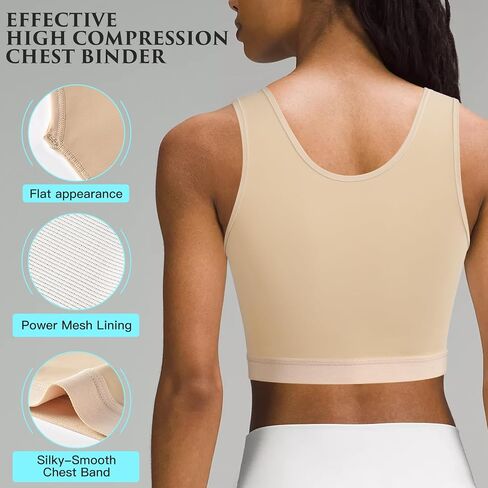 Xuji Transgender Chest Binder FTM Binder Trans Half Berder Tank Top in Kuwait