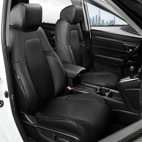 FREESOO Seat Covers for Honda CRV, Custom Fit Seat Covers Full Set, CRV LX EX EX-L Sport Touring Special Edition Hybrid & Gas 2023 2024 2025, Luxury Leather Waterproof Car Seat Cover, Black & Blue in Kuwait