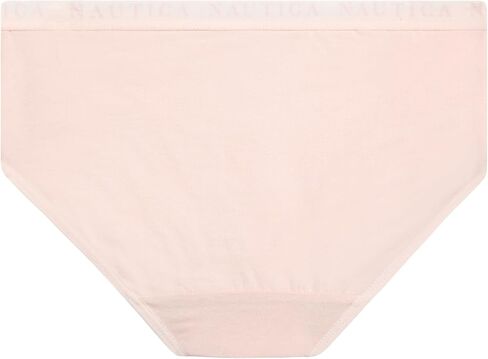 Nautica Girls' Brief Underwear - 10 Pack Casual Stretch Logo Waistband Mid-Waist Briefs - Girls Cotton Underwear (4-12), Size 6X, Pink/Print/Grey Heather/Blue/Stripe in Saudi Arabia