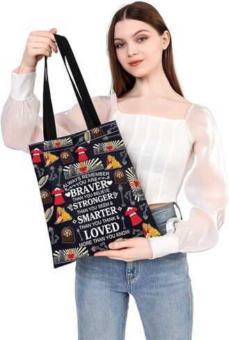 WSNANG The Musical Inspired Gift Orphan Theater Canvas Crossbody Bag Musical Theatre Fans Shoulder Bag in Saudi Arabia