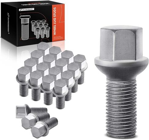 A-Premium M14-1.50 Wheel Studs Compatible with Mercedes-Benz C230 C250 C280 C300 C350 C350e C400 C63 AMG E200 E250 E300 Front and Rear Side 20-PC Set in Saudi Arabia
