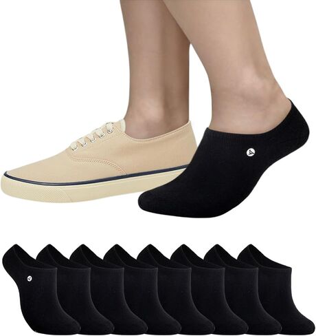 Sperry Men's Cushioned No Show Socks 8-Pack – Moisture-Wicking, Non-Slip Fit, Low Cut Ankle Socks for Everyday Wear in Saudi Arabia
