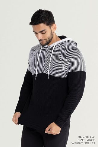 X Ray Mens Fashion Hoodies Sweater Sweater ، Block Color Coll -Block Slim Fit Hoodies للرجال in Kuwait
