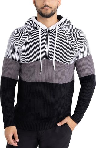 X Ray Mens Fashion Hoodies Sweater Sweater ، Block Color Coll -Block Slim Fit Hoodies للرجال in Kuwait