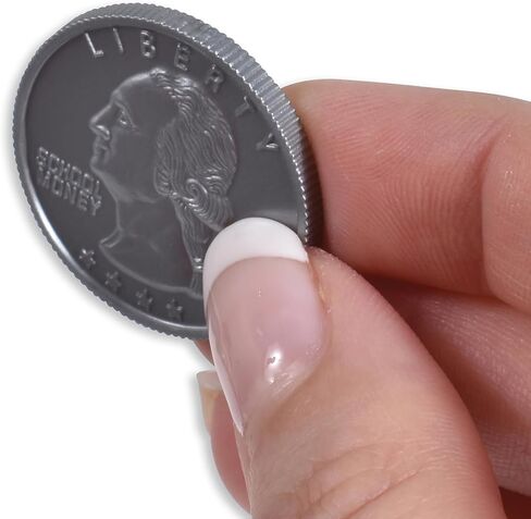 LEARNING ADVANTAGE Play Pennies - Set of 100 Plastic Coins - Designed and Sized Like Real US Currency - Teach Money Math With This Pretend Play Resource in Saudi Arabia