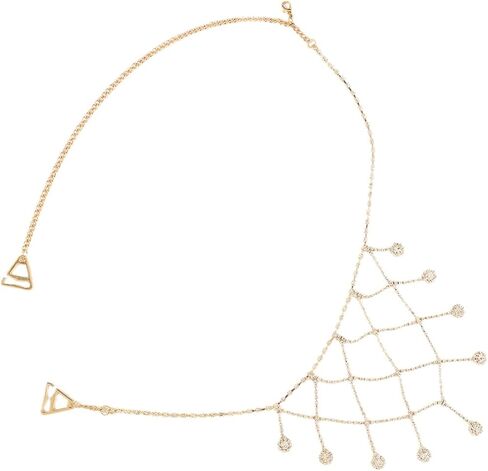 Shiny Rhinestone Bra Straps with Tassels Adjustable Detachable Metal Shoulder Straps for Strapless Bras and Dresses in Kuwait