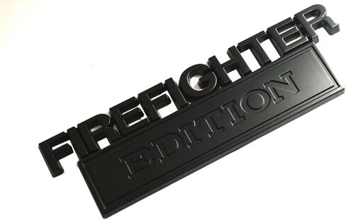 2pcs Big Size Firefighter Edition Emblem, Firefighter Edition Decal Car Badge for Pickup Truck Car Truck Motorcycle F150 F250 F350 (Red) in Kuwait