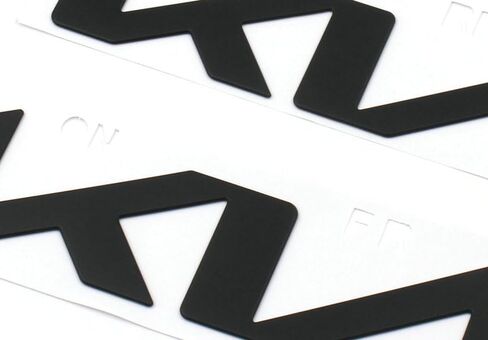 2PCS Matte Black Front Rear Telluride Emblem Badges Fit 2022-2024 Telluride (Matte Black) in Kuwait