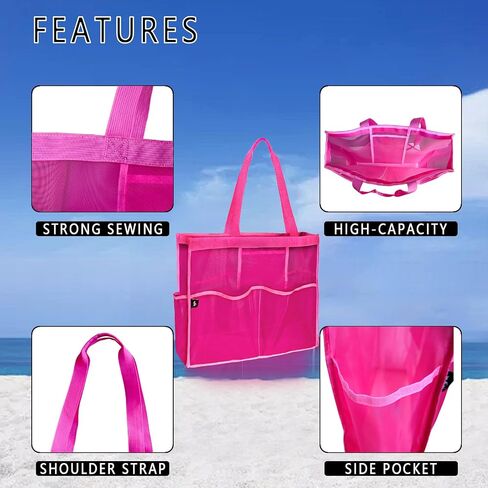 WFK outdoor beach bag, lightweight and simple, easy to carry, suitable for beach and vacation essentials in Saudi Arabia