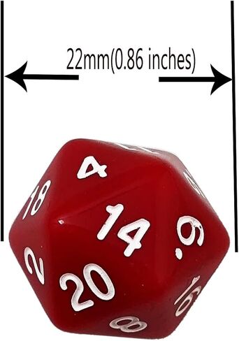 SmartDealsPro 10-Pack 20 Sided Dice D20 Polyhedral Dice for DND RPG MTG Table Game (Double Color) in Kuwait