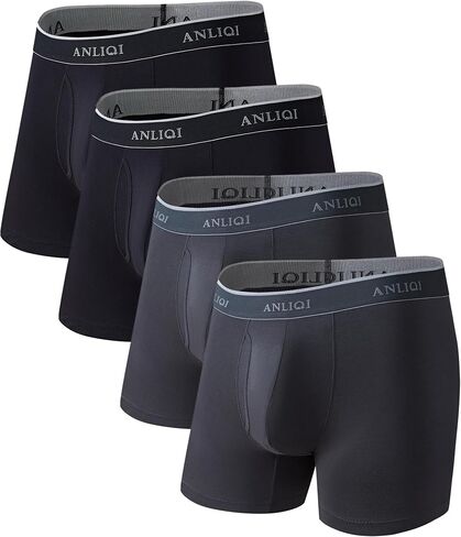ملخصات ملاكمة للرجال من Anliqi Bamboo Rayon الرطوبة الفطرية للملابس الداخلية للرجال. in Kuwait