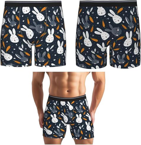 Mens Underwear Stretch Breathable Boxer Briefs For Men Novelty Gifts in Kuwait