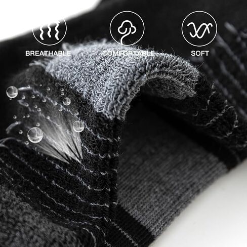Joynée 10 Pairs Mens Athletic Running Socks Cushioned Cushioned Low Cut Sports Socks للرجال ، حجم جورب 10-13 in Saudi Arabia