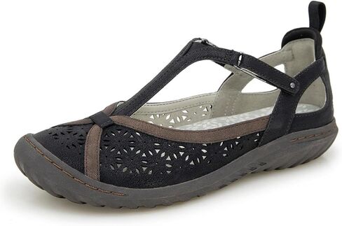 أحذية Jambu النسائية Daffodil المريحة الكاجوال الكلاسيكية Mary Jane T-Strap Flat Shoes in Kuwait