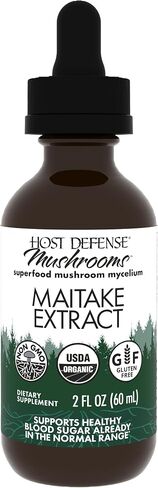Host Defense Maitake Extract - Immune & Cellular Health Support - Herbal Supplement with Maitake Mushroom & Mushroom Mycelium - Liquid Supplement - 2 fl oz (60 Servings)* in Saudi Arabia