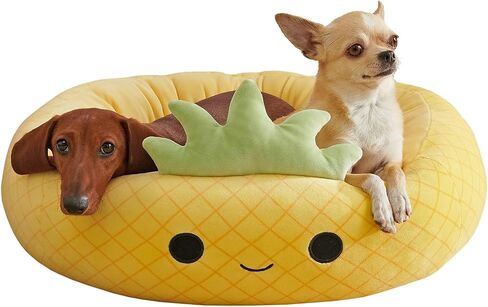 سرير Squishmallow الأصلي مقاس 24 بوصة للحيوانات الأليفة من Calico Cat - سرير متوسط ​​الحجم من Jazwares الرسمي من القطيفة للحيوانات الأليفة in Saudi Arabia