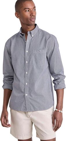 vineyard vines Men's Anegada Gingham Perfect Wash Poplin Shirt in Saudi Arabia