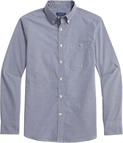 vineyard vines Men's Anegada Gingham Perfect Wash Poplin Shirt in Saudi Arabia