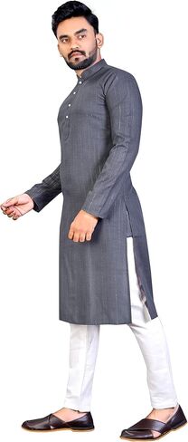 Cotton Men's Kurta Pajama Set, Mens wedding kurta, festival kurta,Designer Indian kurta pyjama set in Kuwait