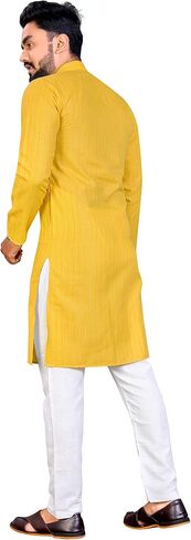 Cotton Men's Kurta Pajama Set, Mens wedding kurta, festival kurta,Designer Indian kurta pyjama set in Kuwait