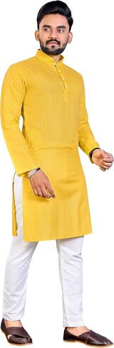 Cotton Men's Kurta Pajama Set, Mens wedding kurta, festival kurta,Designer Indian kurta pyjama set in Kuwait