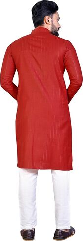 Cotton Men's Kurta Pajama Set, Mens wedding kurta, festival kurta,Designer Indian kurta pyjama set in Kuwait