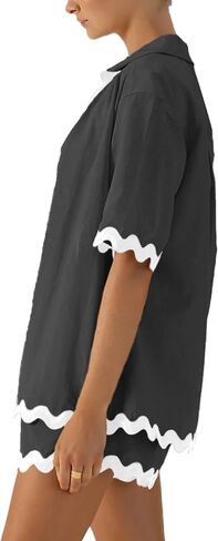 مجموعات غير رسمية من ISZPLUSH للسيدات من مجموعة مجموعات غير رسمية مريحة قميص طويل الأكمام. in Kuwait
