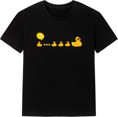 Ainuno Boys Girls Shirts Funny Summer Short Sleeve Shirt Crewneck Graphic Tees in Saudi Arabia