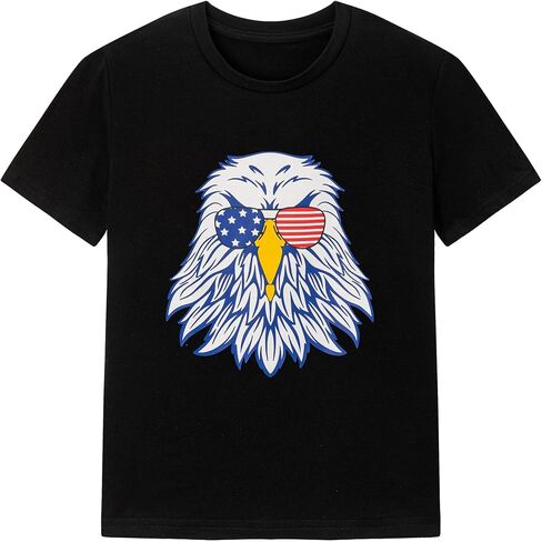 Ainuno Boys Girls Shirts Funny Summer Short Sleeve Shirt Crewneck Graphic Tees in Saudi Arabia