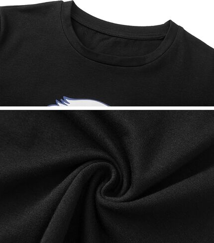Ainuno Boys Girls Shirts Funny Summer Short Sleeve Shirt Crewneck Graphic Tees in Saudi Arabia