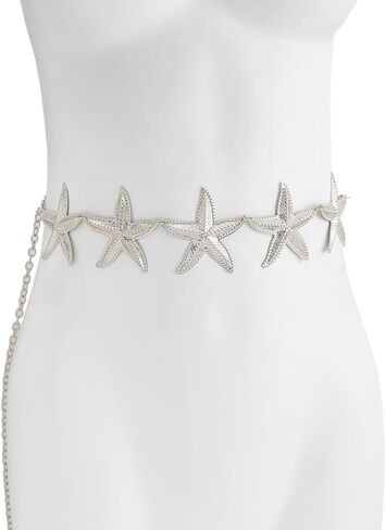 Gold Waist Chain for Women Starfish Shell Body Chain Belly Linnk Waist Summer Beach Ocean Jewelry in Saudi Arabia