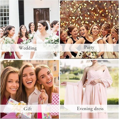Women Silky Satin Shawls And Wraps For Evening Dresses Lightweight Long Wrap Stole For Bridal Wedding Prom Party in Saudi Arabia