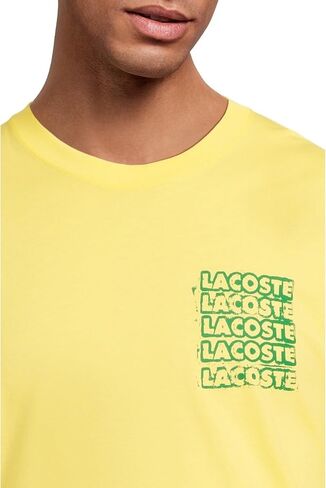 Lacoste Men's Classic Fit Distorted Graphic T-Shirt in Saudi Arabia