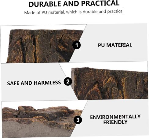 Mikikit Rock Terrarium الخلفية: خلفية خزان الزواحف ديكور الحائط 3D حجر الصخور خلفية الزينة خلفية خزان الزواحف خلفية الموئل للسحلية تحمل التنين السلحفاة in Kuwait